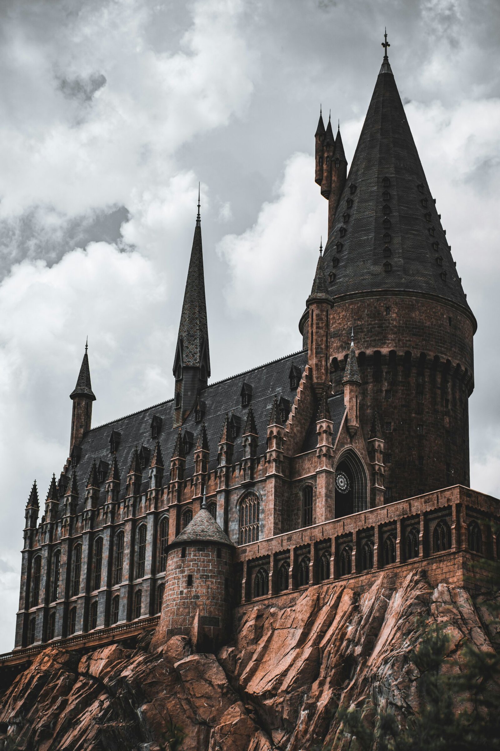 a large stone building with steeples