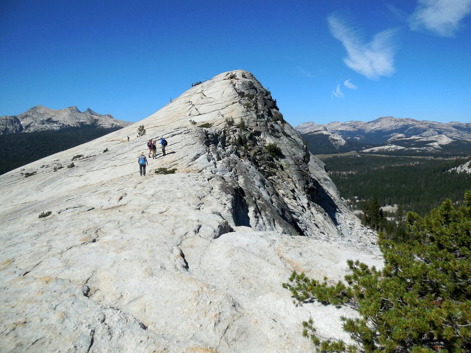 people on cliff